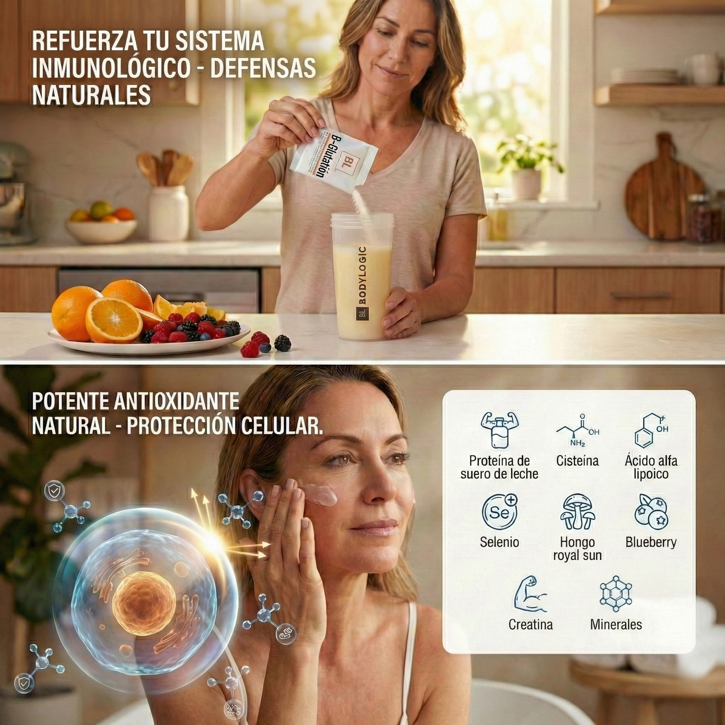 B-Glutatión | Precursor de Glutatión & Antioxidante Natural  | 30 Sobres