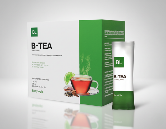 B-TEA | Polvo soluble con una mezcla de té negro y cromo, sabor limón