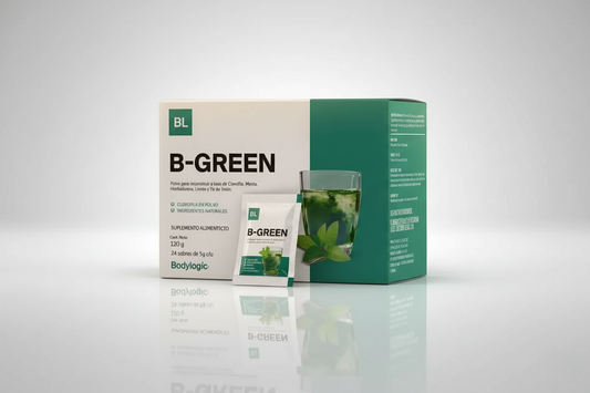 Clorofila Pura en Sobres con aceites esenciales de hierbabuena, menta y limón 100% natural | B-Green Bodylogic