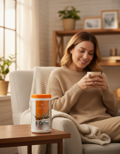 B-Coffee Capuchino con Semilla de Café Verde, Hongo Shiitake, Inulina de Agave y Naranja Agria