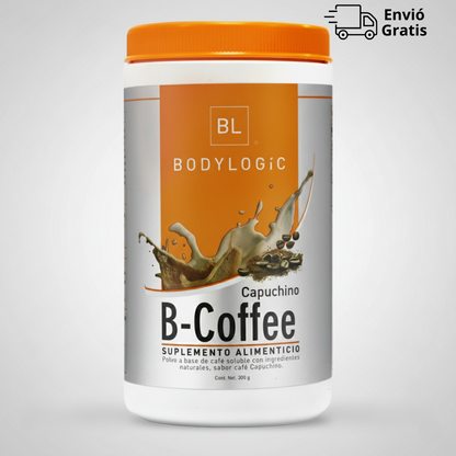 B-Coffee Capuchino con Semilla de Café Verde, Hongo Shiitake, Inulina de Agave y Naranja Agria