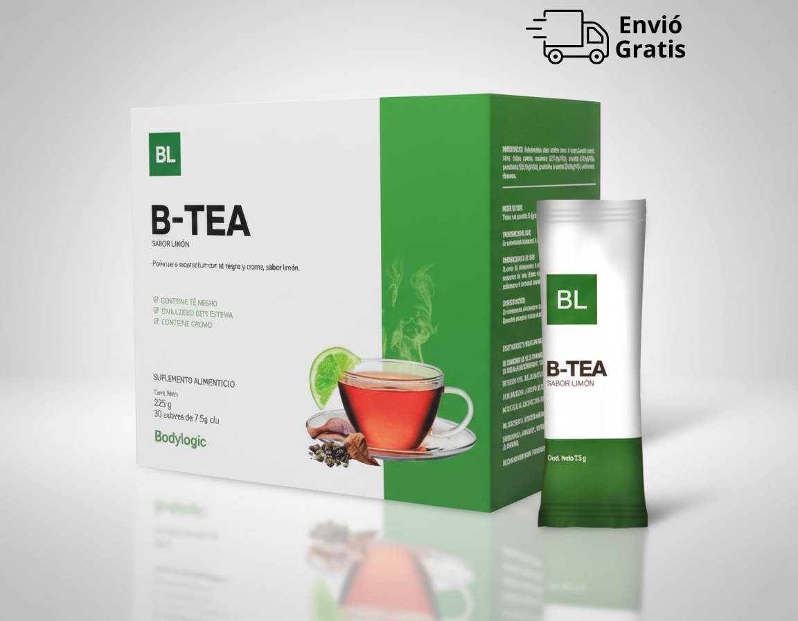 B-TEA | Polvo soluble con una mezcla de té negro y cromo, sabor limón