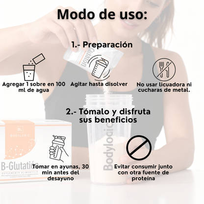 B-Glutatión | Precursor de Glutatión & Antioxidante Natural  | 30 Sobres
