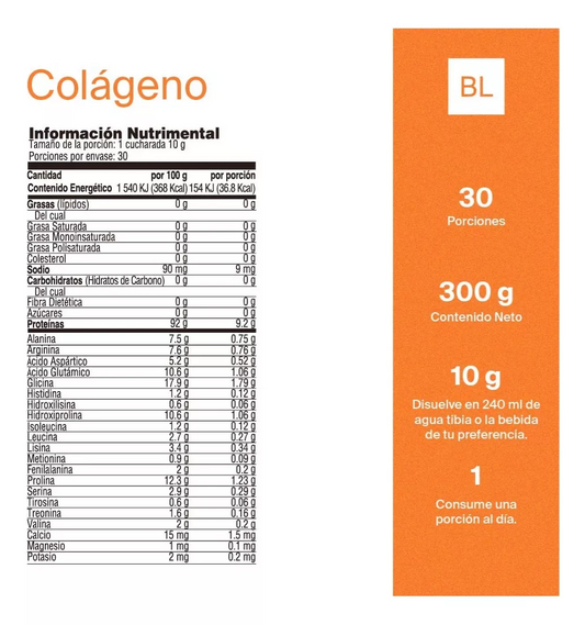 Colageno Hidrolizado Puro y Bioactivo en Polvo | Doble Hidrolizado | Alta Pureza y Máxima Absorción