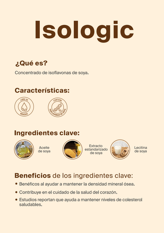 Isologic con Isoflavonas de soya | 30 capsulas