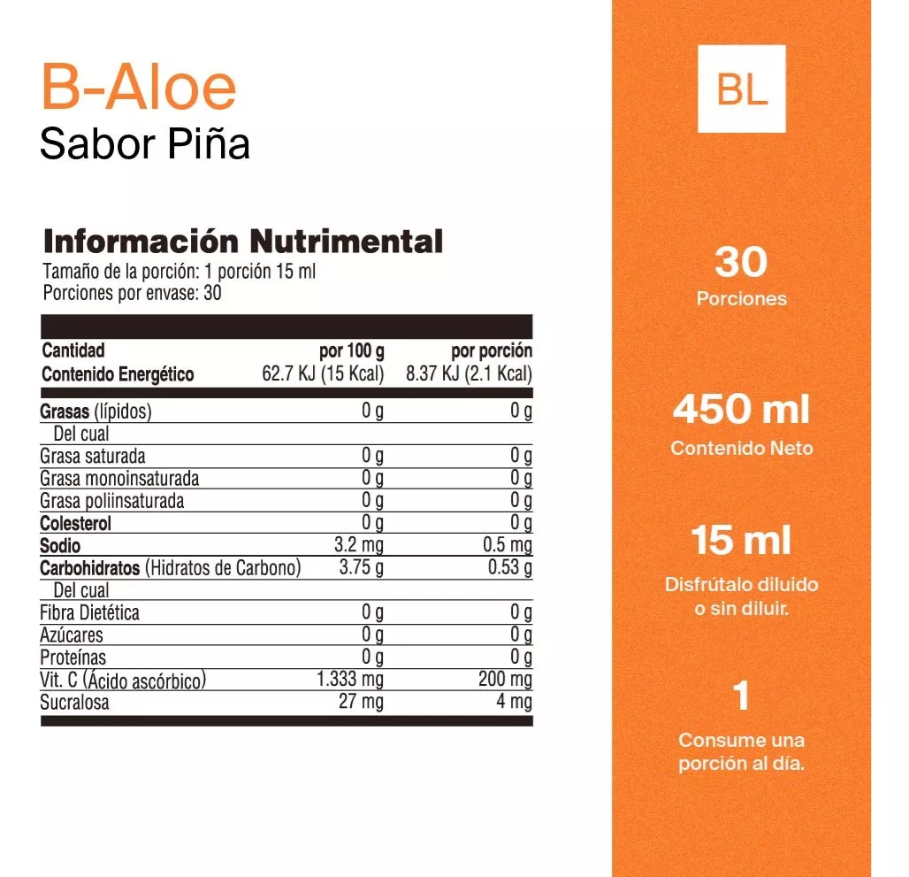 B-Aloe | Aloe vera, jengibre y vitamina C