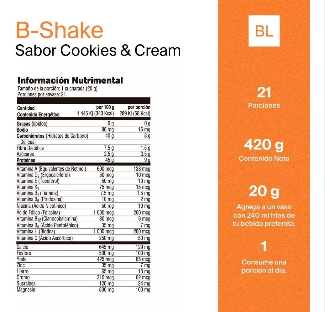 B-Shake Malteada de Cookies & Cream