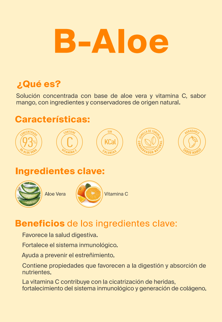 B-Aloe Mango | Aloe vera y vitamina C