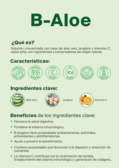 B-Aloe | Aloe vera, jengibre y vitamina C