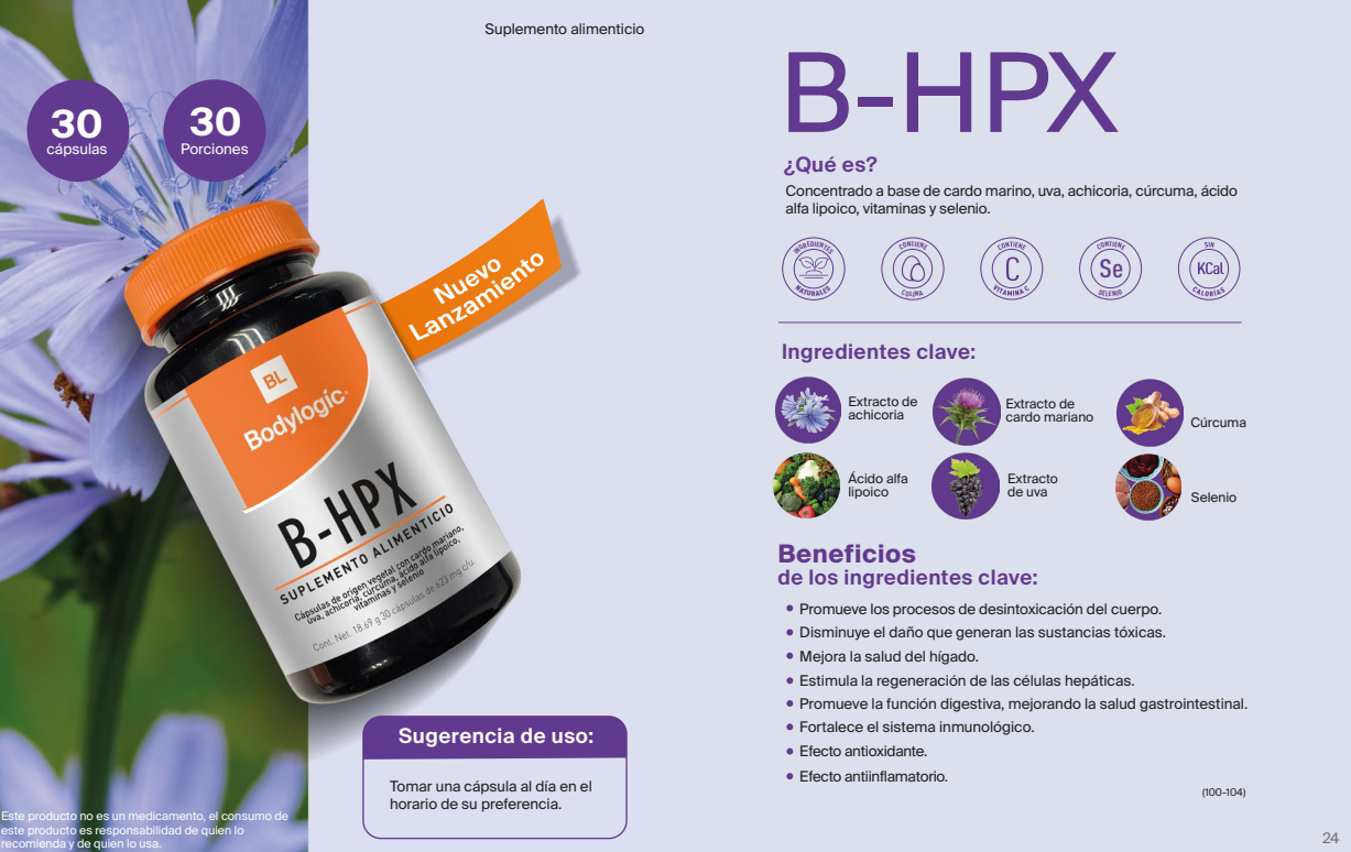 B-HPX con cúrcuma, acido alfa lipoico y vitaminas