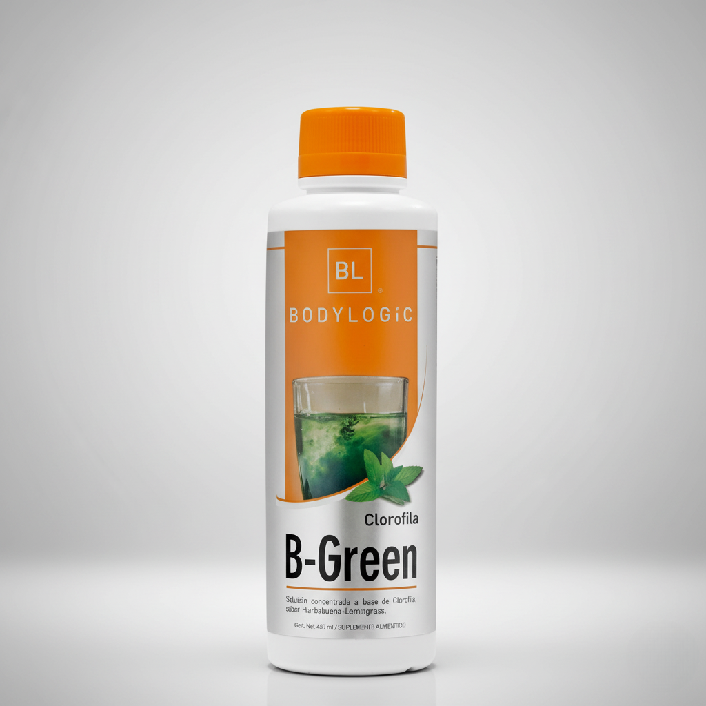 B-Green Clorofila Pura con aceites esenciales de hierbabuena, menta y limón 100% natural | 450ml