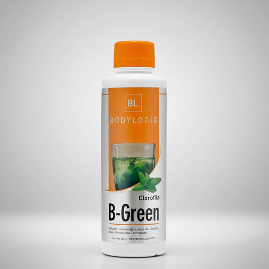 B-Green Clorofila Pura con aceites esenciales de hierbabuena, menta y limón 100% natural | 450ml