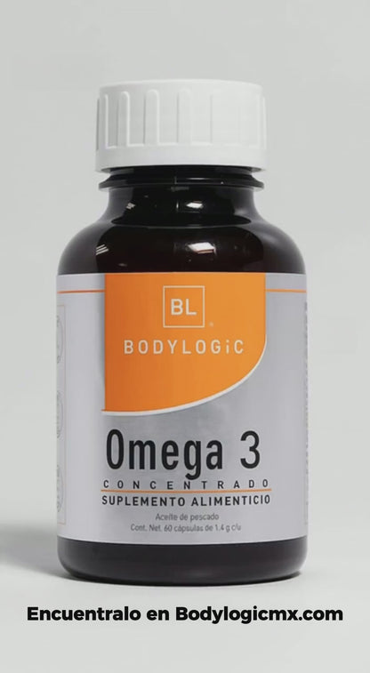 Omega 3 Bodylogic con EPA, DHA y Vitamina E | Aceite de pescado de origern noruego ultra puro | Calidad Premium cuenta con certificaciones Epax, Friend of the sea y IFOS | 60 Capsulas