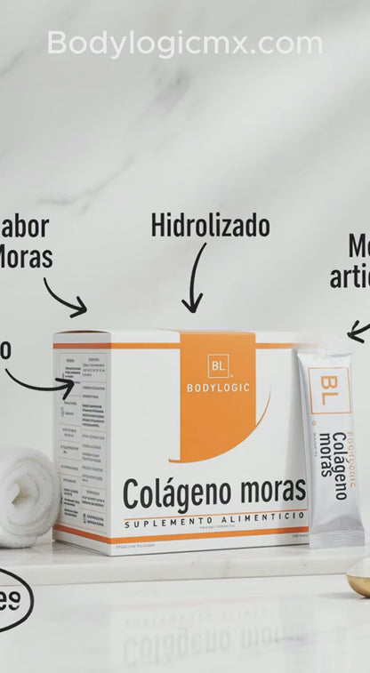 Colágeno Hidrolizado Puro y Bioactivo en Polvo | Sabor Moras | 30 Sobres | Alta Pureza y Máxima Absorción